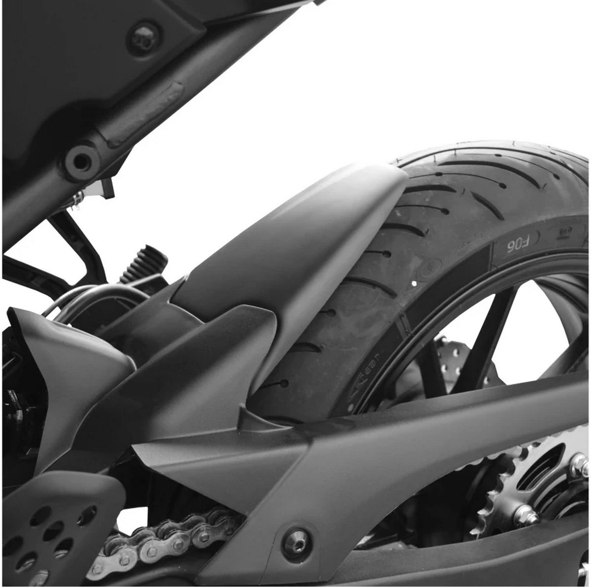 Extensión guardabarros trasero Puig Yamaha MT-07 Tracer 7 700 GT 2018-2024 ABS negro mate 1