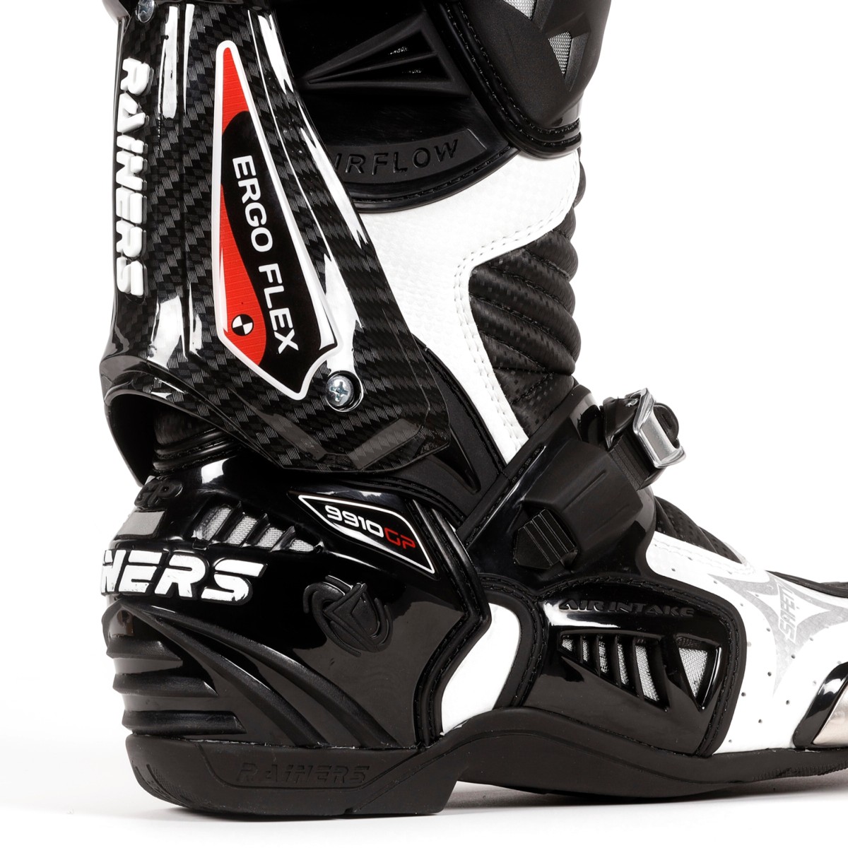 Botas RAINERS 999GP CARBONO RACING BLANCO/NEGRO 1