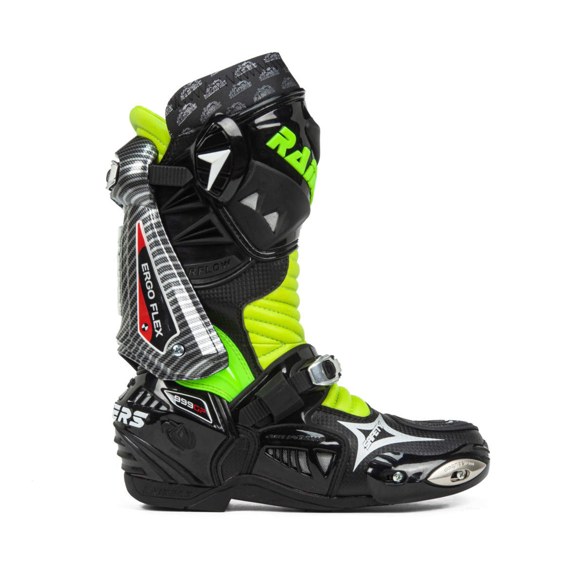 Botas RAINERS 999GP CARBONO RACING FLUOR