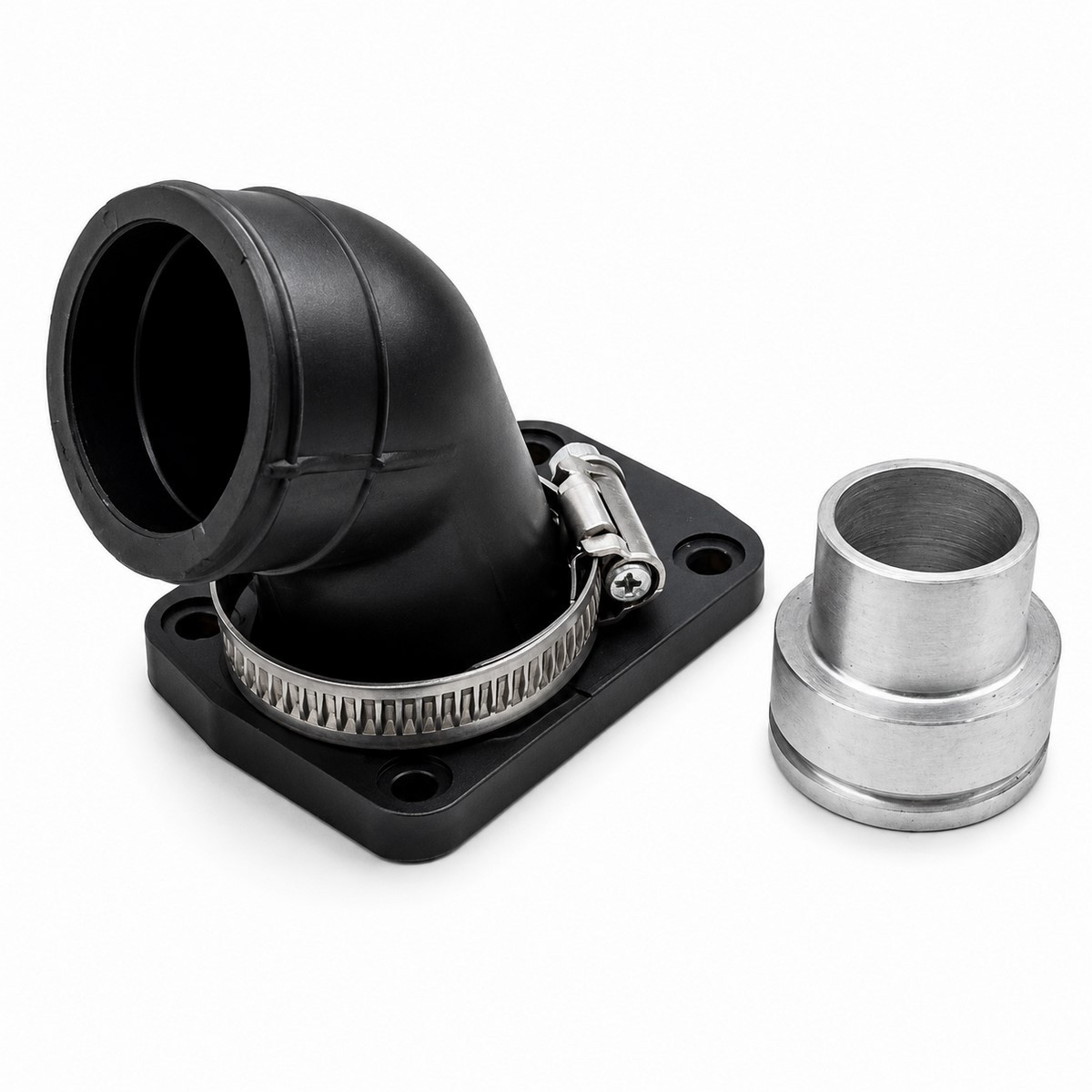 Tobera de admisión para Derbi Variant Start Furax Aventura Ø30 mm con casquillo Ø23 mm
