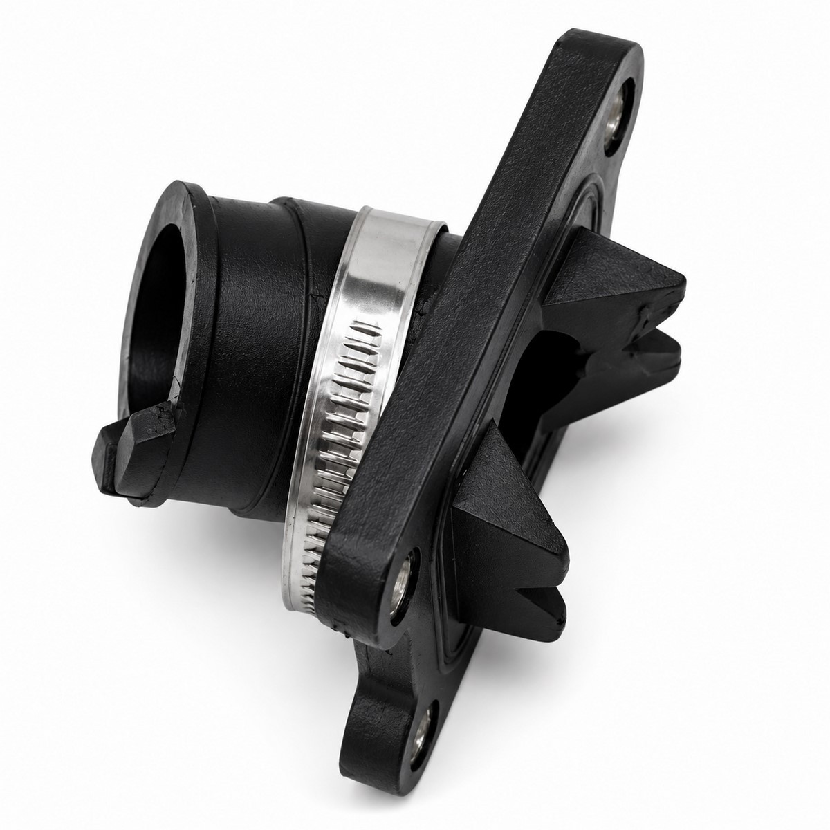Tobera curvada AM6 25 mm para carburador moto