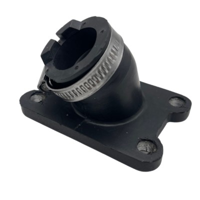 Tobera de admisión curvada 25mm para carburador 19-21mm, repuesto de alta calidad