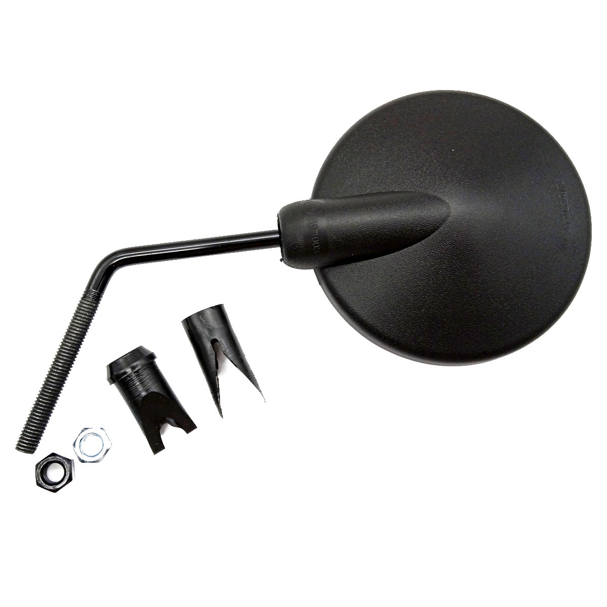 Espejo Universal Negro al puño 108mm (homologado)