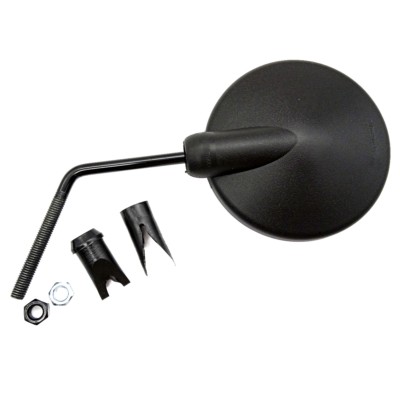 Espejo Universal Negro al puño 108mm (homologado)