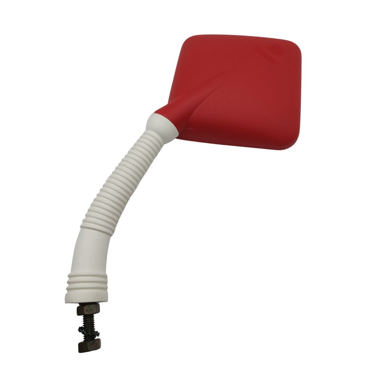 Espejo Retro Fuelle blanco, carcasa roja 