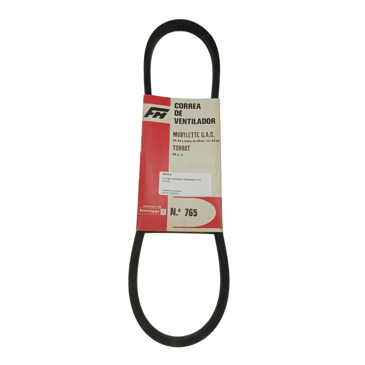 Correa de ventilador para Mobylette GAC AV 88