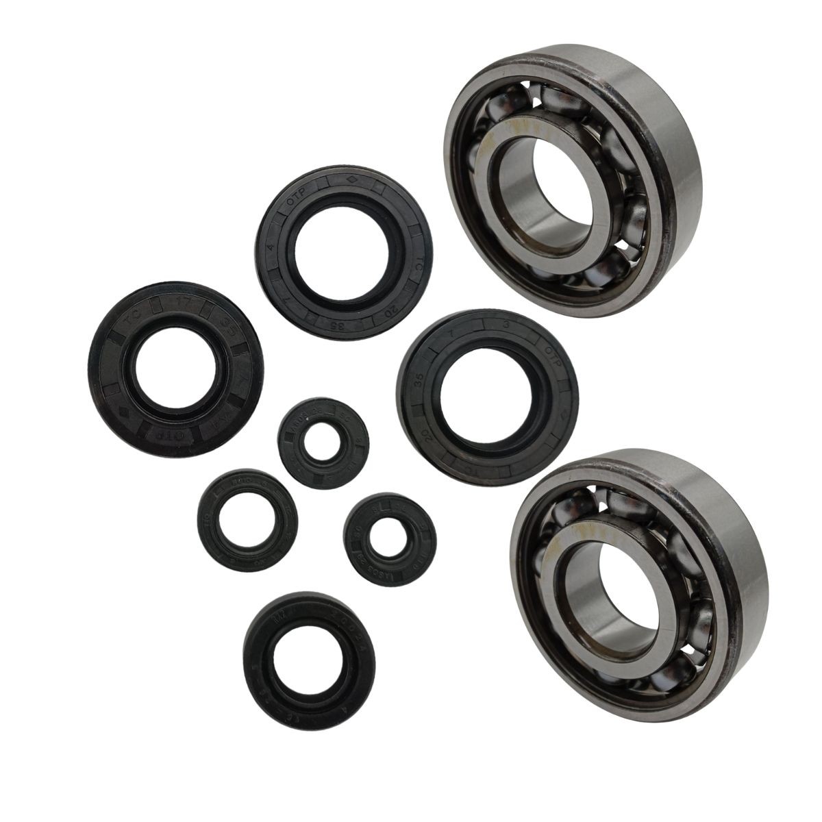 Kit de cojinetes y retenes motor compatible con Derbi Senda Euro 3, Euro 4 y Euro 5