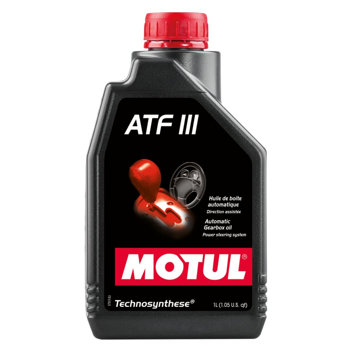 Frasco de fluido de transmisión MOTUL ATF III – Automáticas, hidráulicas y dirección asistida
