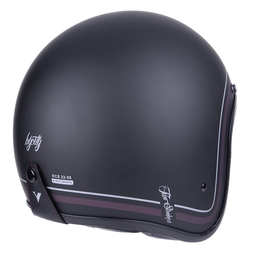 Casco By City Two Strokes Matt Black FIBRA 5