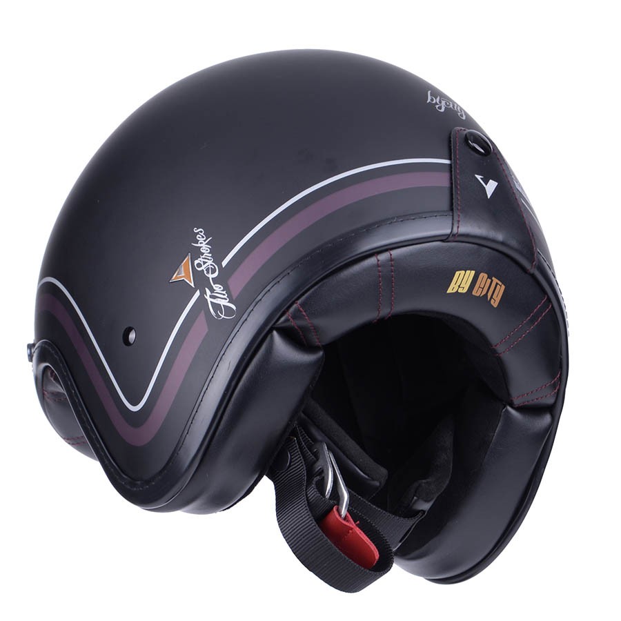 Casco By City Two Strokes Matt Black FIBRA 3