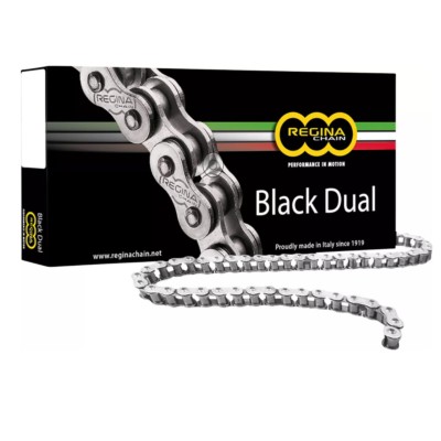 Cadena Regina 520 Black Dual 108 pasos 135ZRA/1027 - Vista Frontal