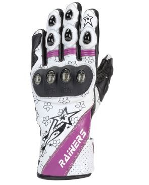 Guantes RAINERS BELEN RACING MUJER BLANCO/ROSA 