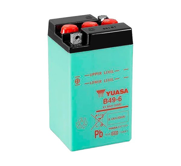 Batería Yuasa B49-6 6V 8Ah moto clásica
