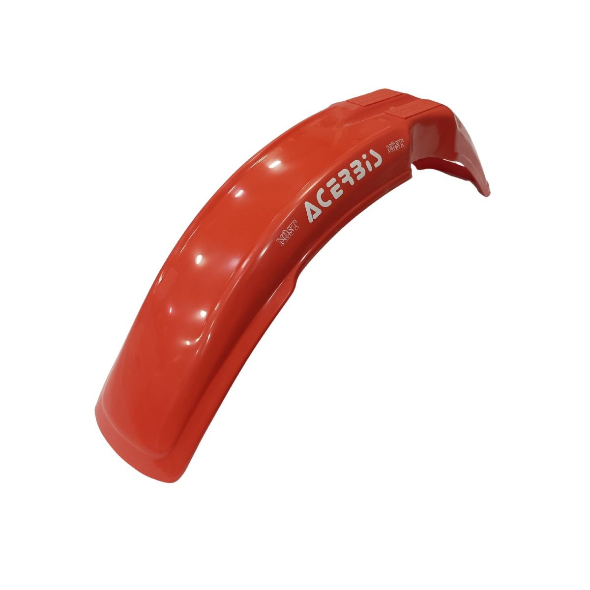 Guardabarros delantero Acerbis NOST rojo estilo retro para motos off-road