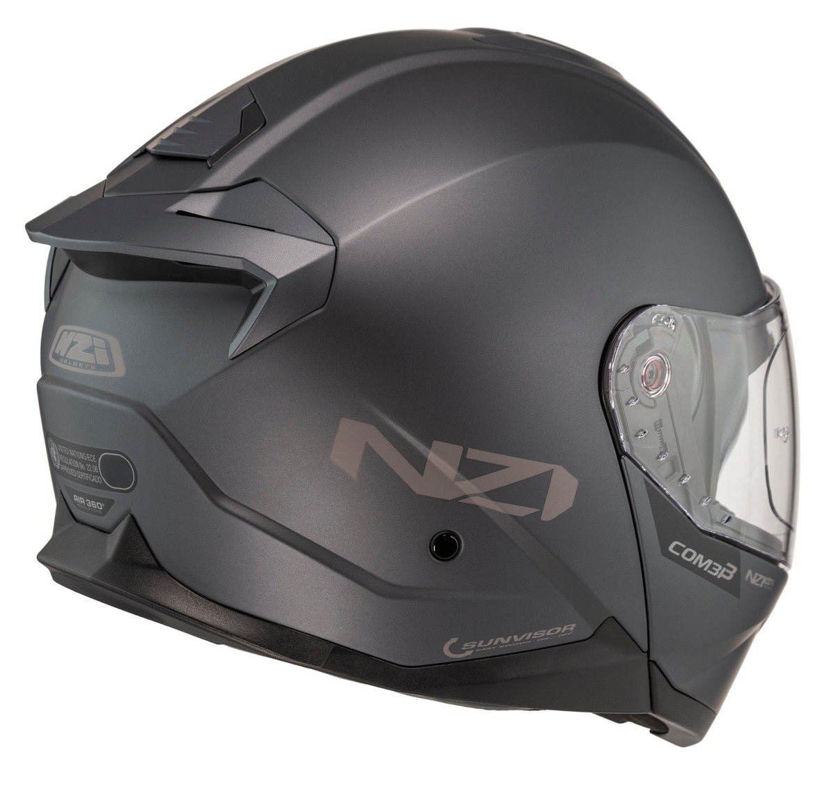 Casco NZI Combi 3 DUO Antracita Mate 4