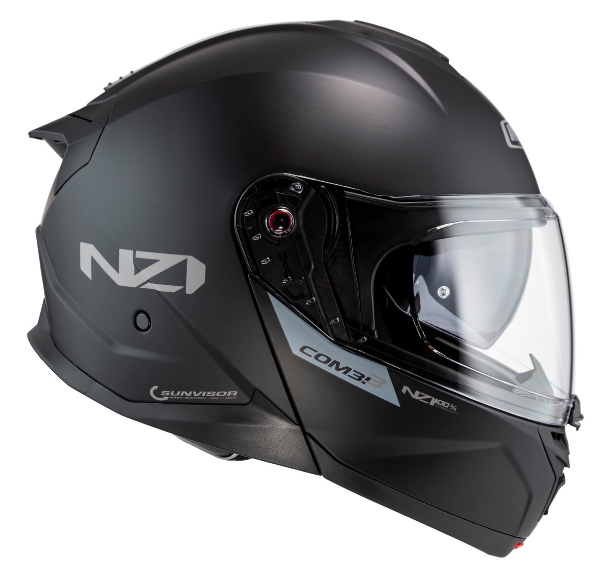 Casco modular abatible NZI COMBI 3 en color negro 5