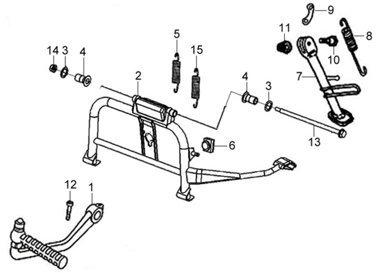 Tornillo Caballete Central SYM SYMPHONY 125