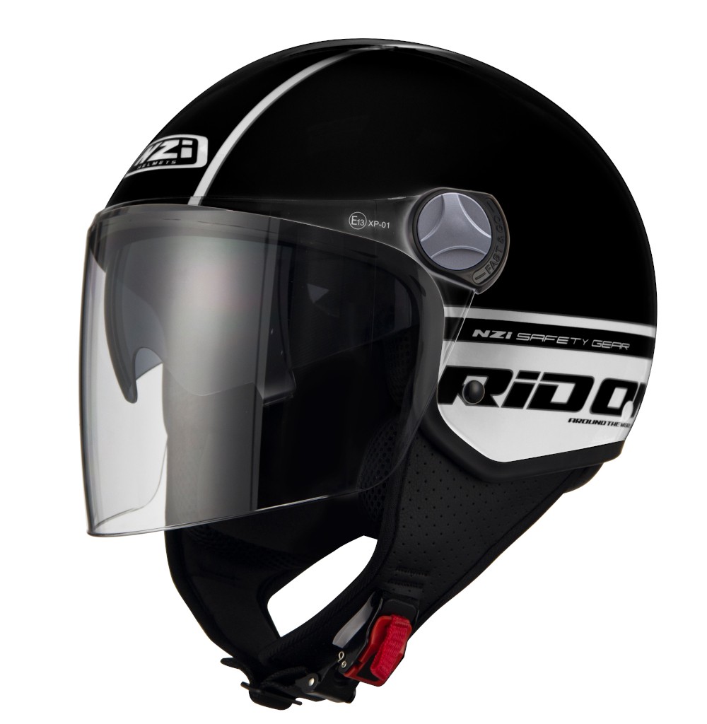 Casco NZI CAPITAL 2 DUO RIDON Negro/Blanco Mate