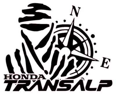 Adhesivo vinilo Dakar 11x13 cm para Honda Transalp – pegatina decorativa resistente