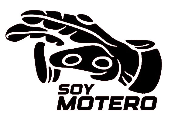 Pegatina vinilo Soy Motero 8x13 cm – adhesivo decorativo resistente para moto