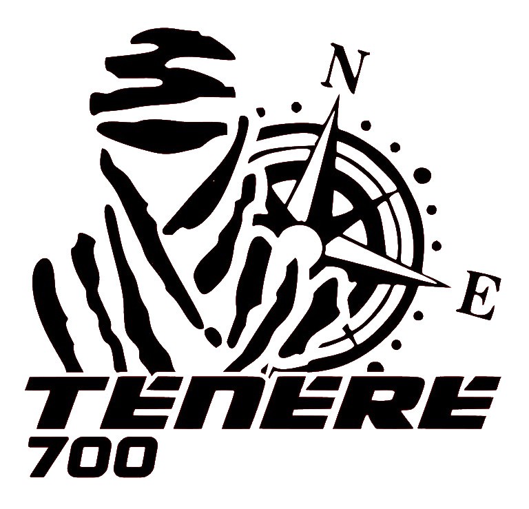 Adhesivo vinilo Dakar Yamaha Ténéré 700 11x12 cm – pegatina decorativa para moto