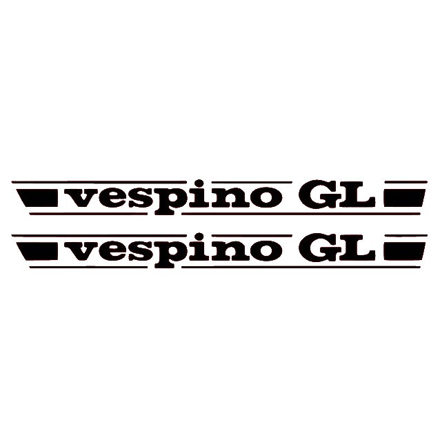 Adhesivos vinilo tapa cubremotor VESPINO 30x3 cm – set de 2 pegatinas resistentes