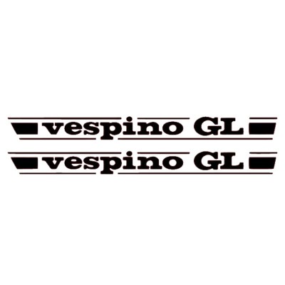 Adhesivos vinilo tapa cubremotor VESPINO 30x3 cm – set de 2 pegatinas resistentes