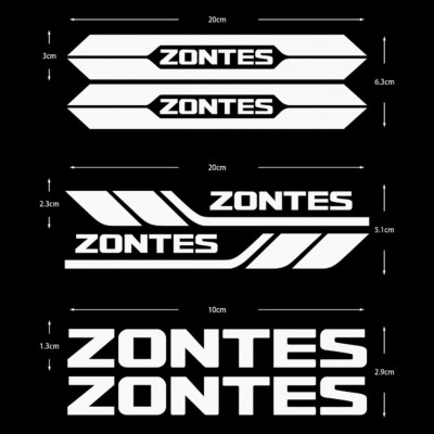 Kit pegatinas decorativas Zontes 368 en vinilo