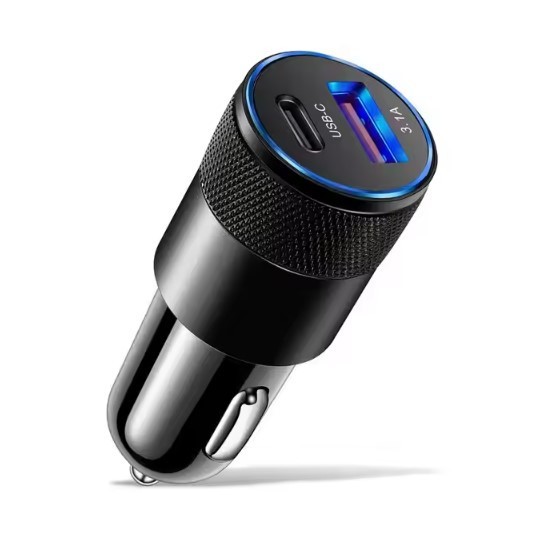 Cargador USB y USB-C 66W para toma mechero de moto 12V