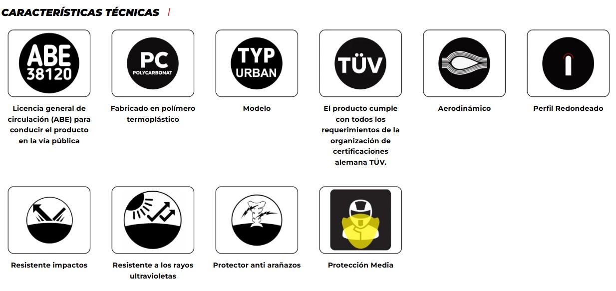 Pantalla scooter Puig Urban diseño urbano