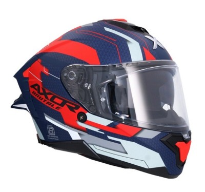 Casco AXOR BRUTALE PLEXUS Azul/Rojo MATE