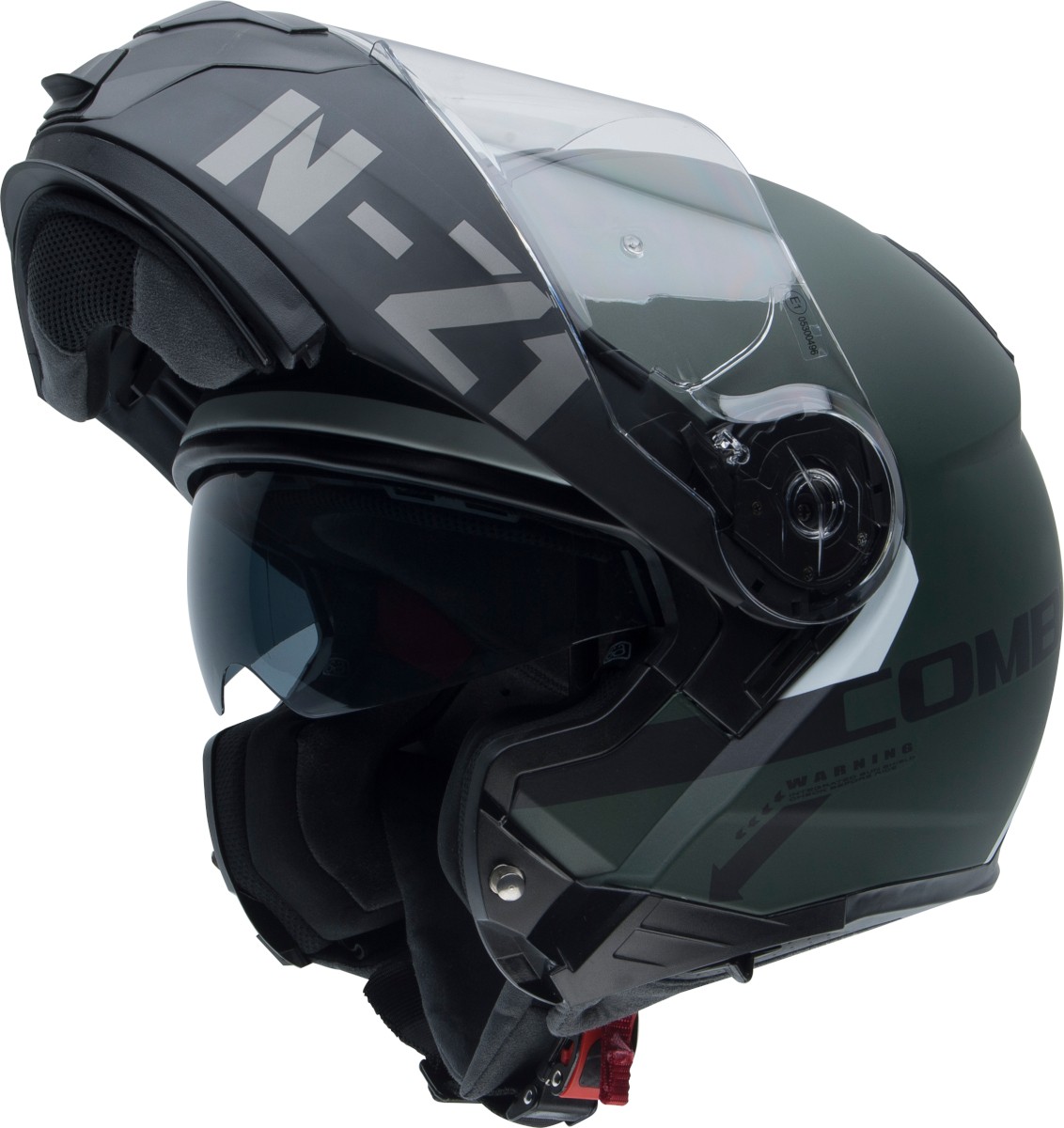 Casco NZI Combi 2 DUO FLYDECK Verde Mate 2