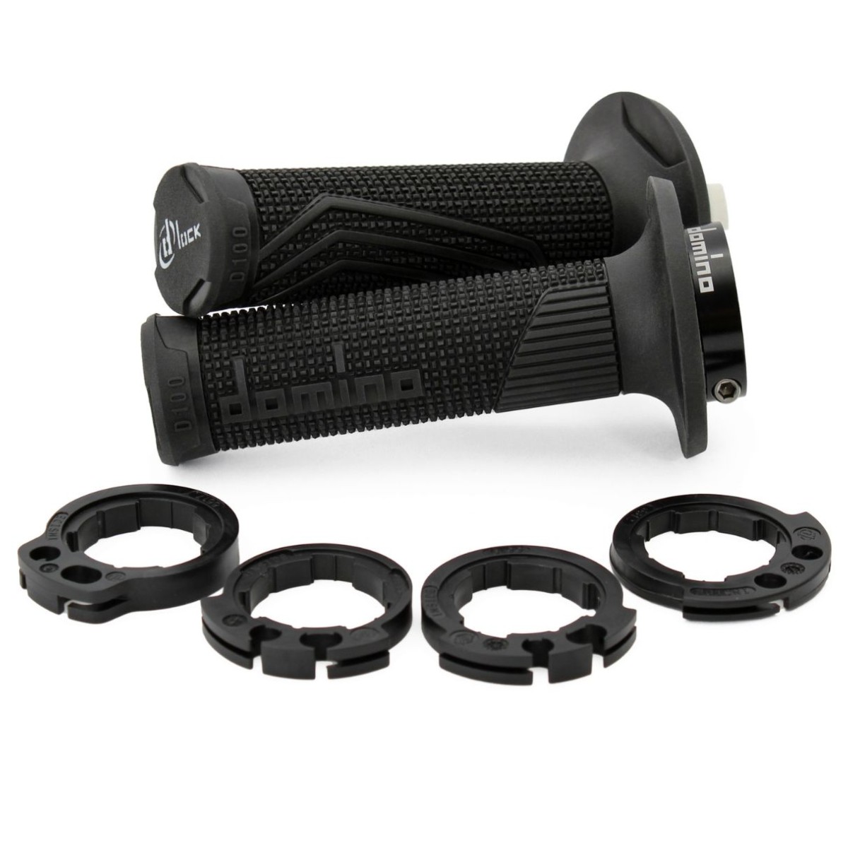 Componente de puños DOMINO D100 OFF ROAD D-LOCK Negro