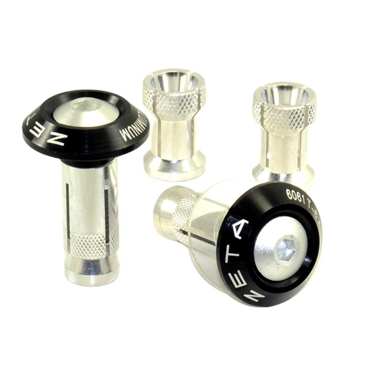 tapones extremos manillar zeta 29mm aluminio negro