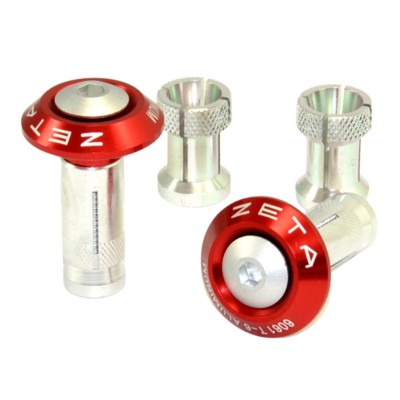 protección manillar aluminio zeta rojo