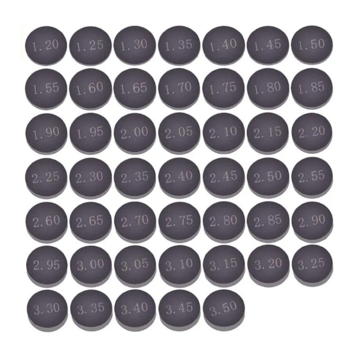 Kit Pastillas de reglaje de 9,5 mm 47 piezas (en bolsa) 1