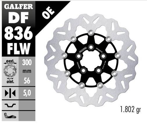 Disco de freno Galfer DF836FLW