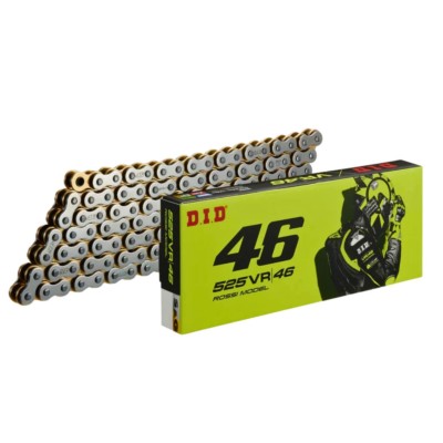 Cadena de transmisión abierta DID 525VR46 X-Ring con remache hueco, 114 eslabones