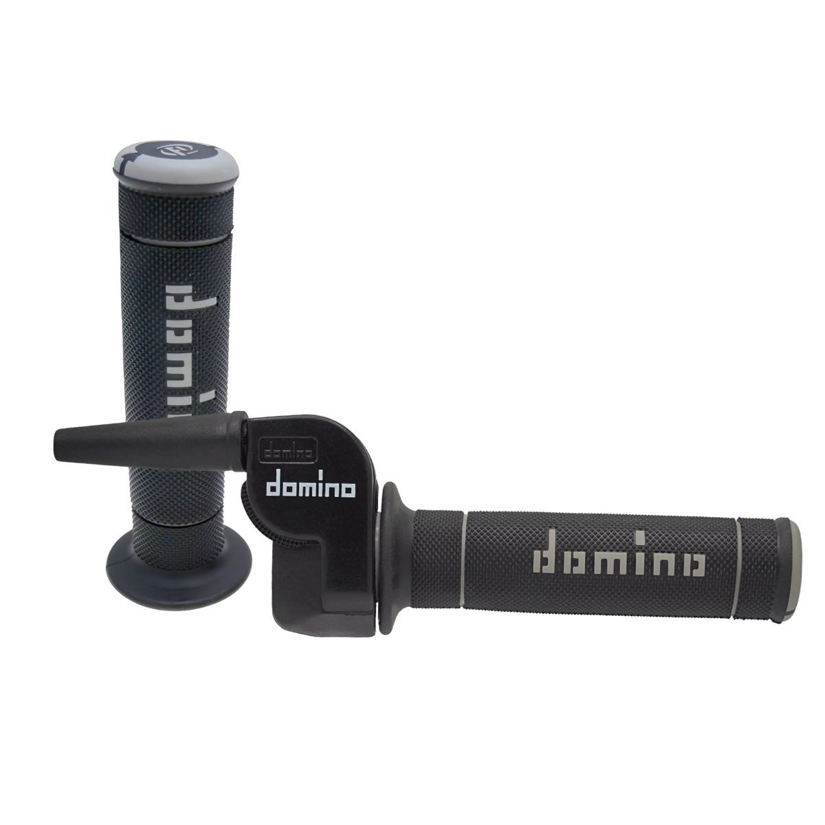 Puños cerrados acelerador monocable A240 negro/gris