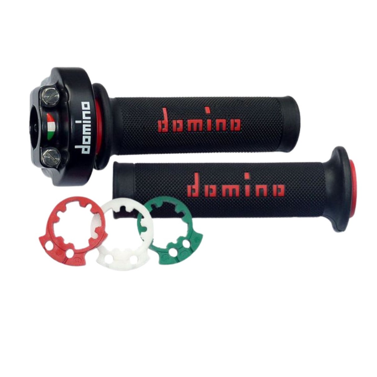 Puño de gas Desmodrómico Domino XM2 + Puños con reguladores de recorrido. 2