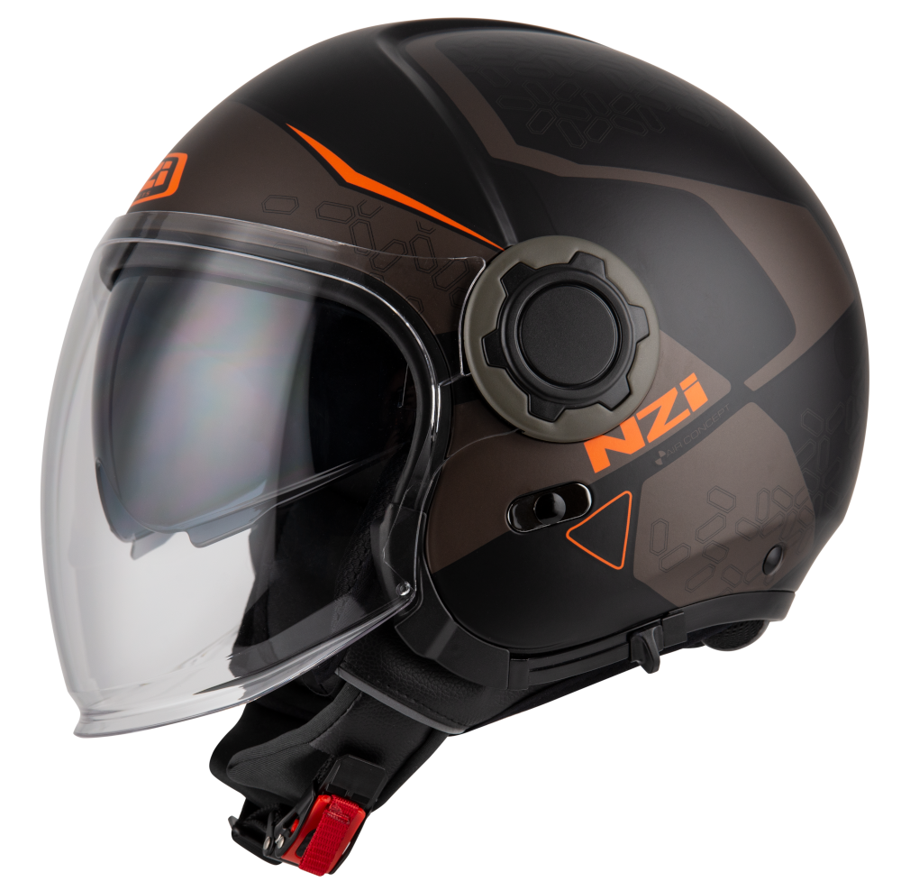 Casco NZI RINGWAY DUO XTRAINER Negro/Naranja