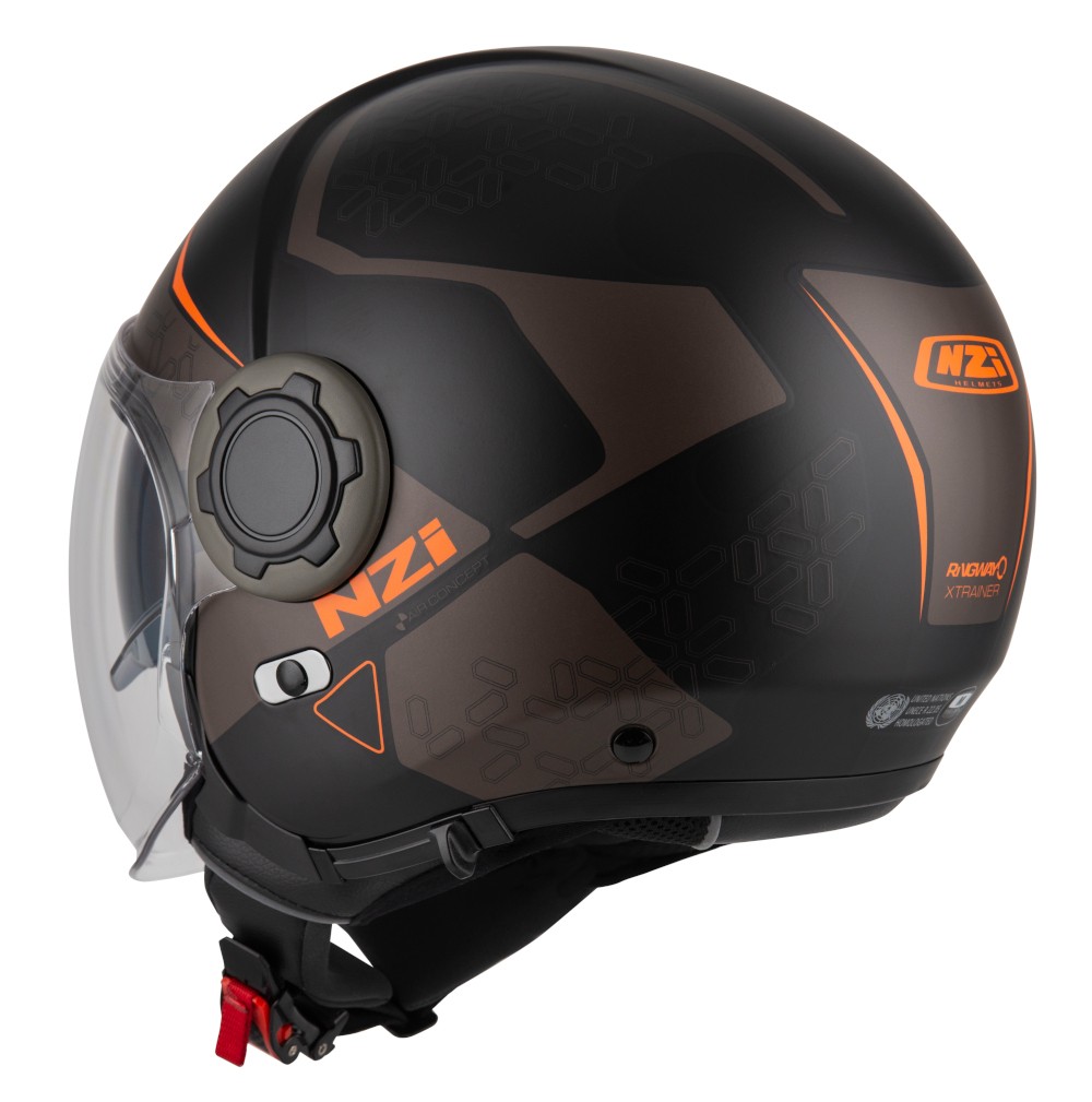 Casco NZI RINGWAY DUO XTRAINER Negro/Naranja 2