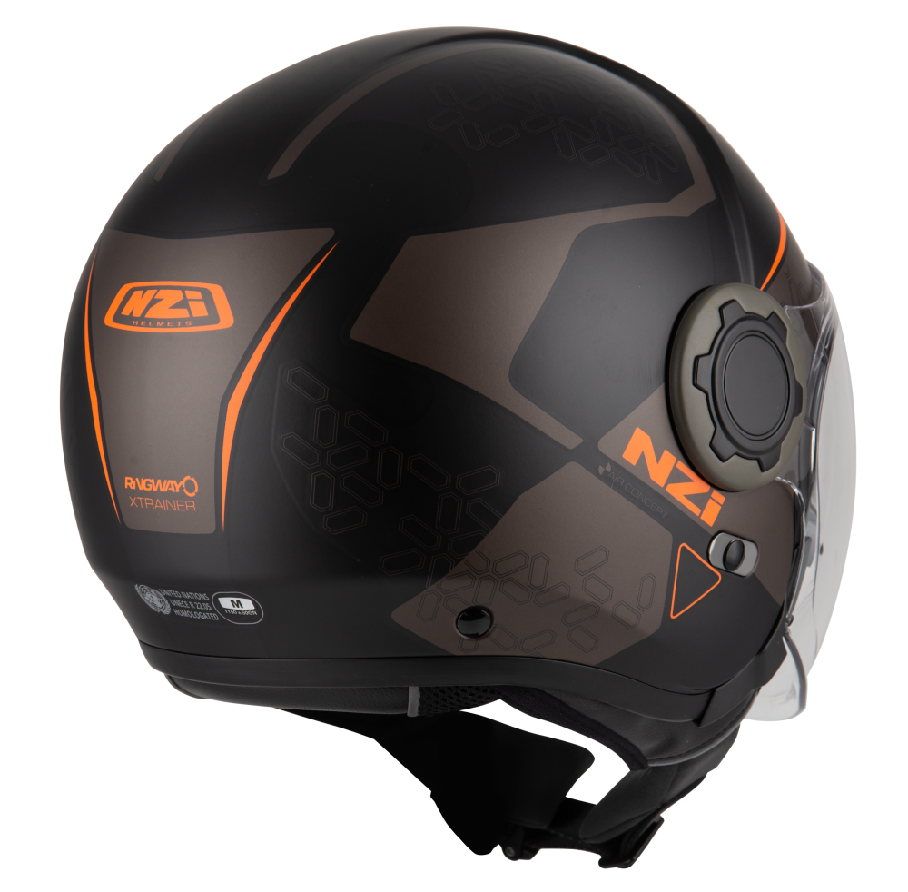 Casco NZI RINGWAY DUO XTRAINER Negro/Naranja 5