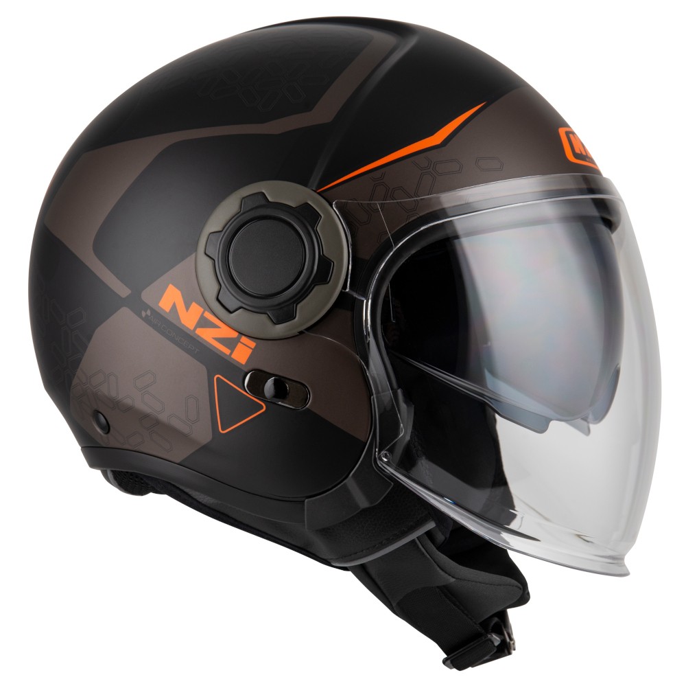 Casco NZI RINGWAY DUO XTRAINER Negro/Naranja 1