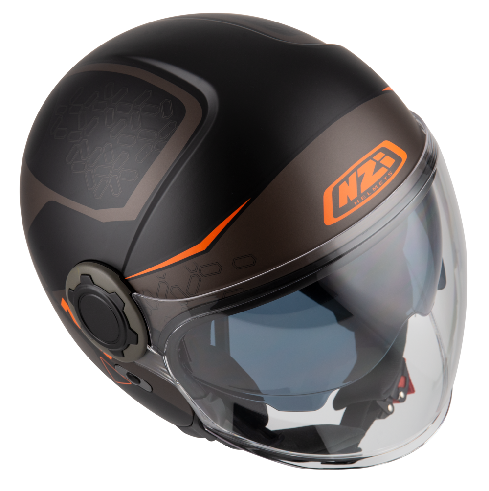 Casco NZI RINGWAY DUO XTRAINER Negro/Naranja 4