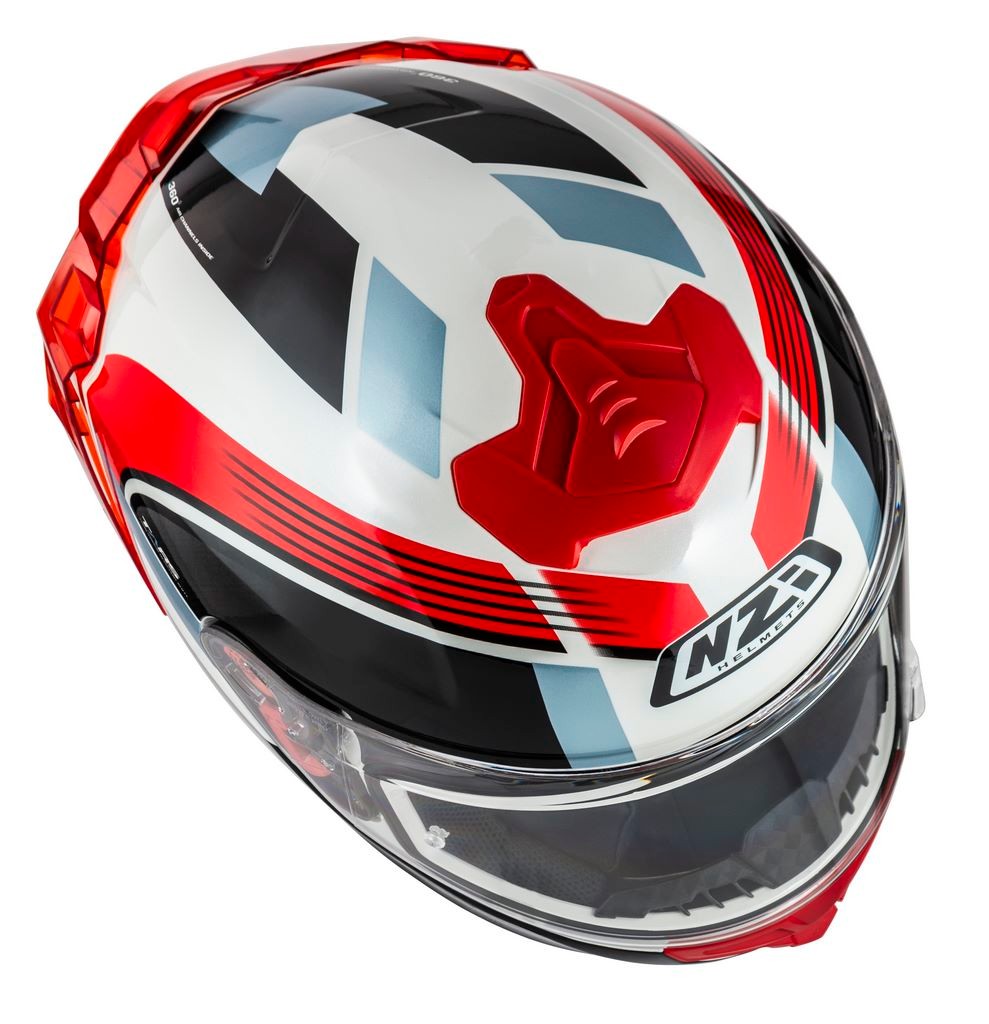 Casco NZI Trendy 3 STREAM ELEGANCE Negro, Blanco Mate + Pantalla Negra Regalo 7