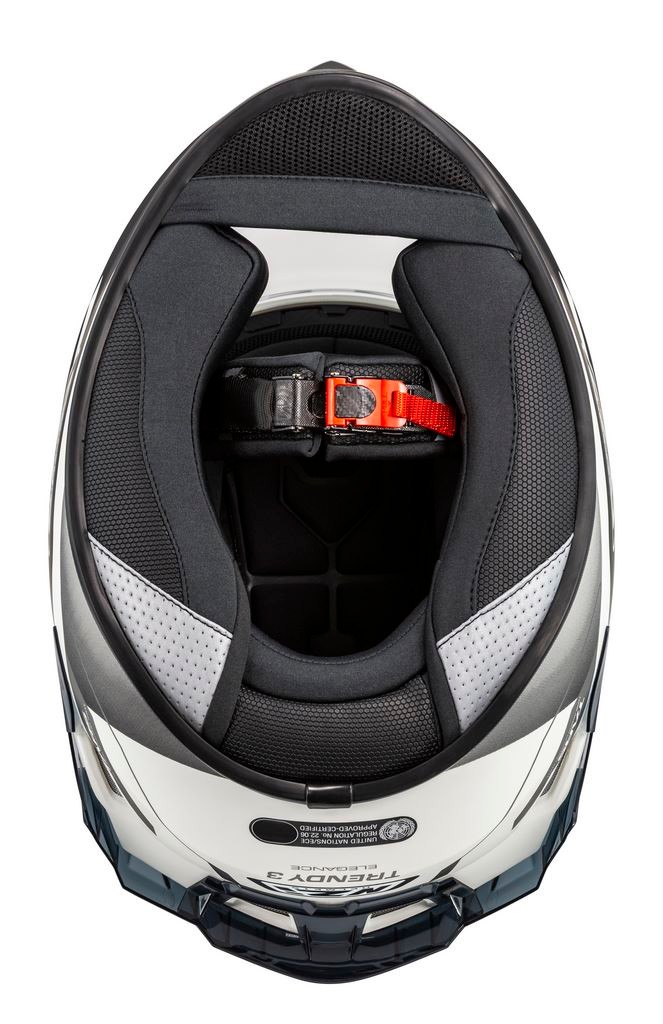 Casco NZI Trendy 3 STREAM ELEGANCE Negro, Blanco Mate + Pantalla Negra Regalo 8