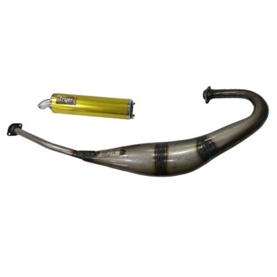 Tubarro Triger homologado para Derbi GPR 50 con silencioso color oro