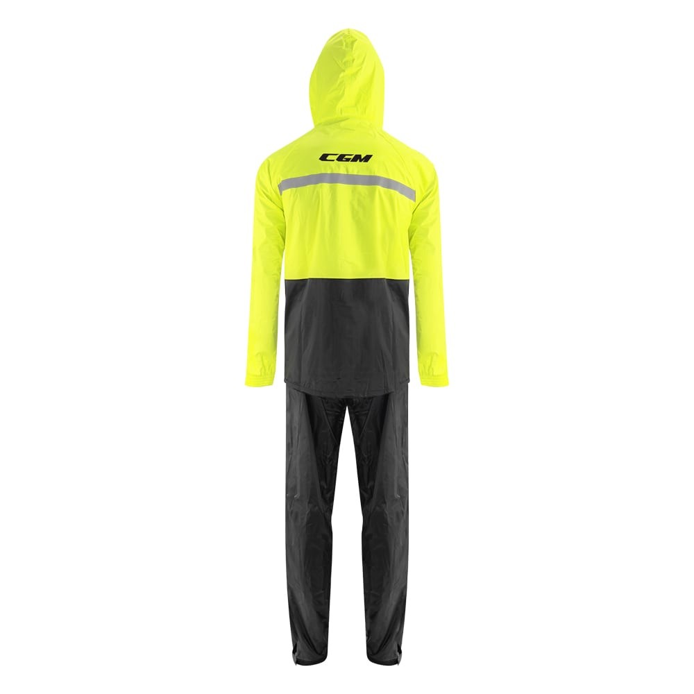 Traje de lluvia CGM SPORT 2 Piezas Negro/Fluor
