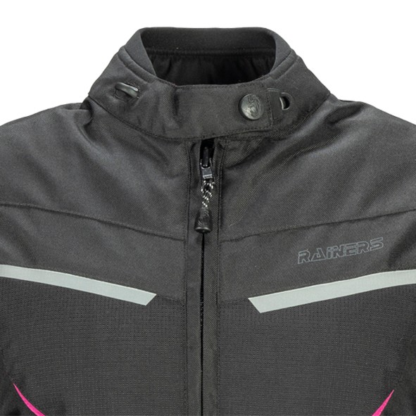 Chaqueta RAINERS ELECTRA-R NEGRA/ROSA MUJER Invierno impermeable 1